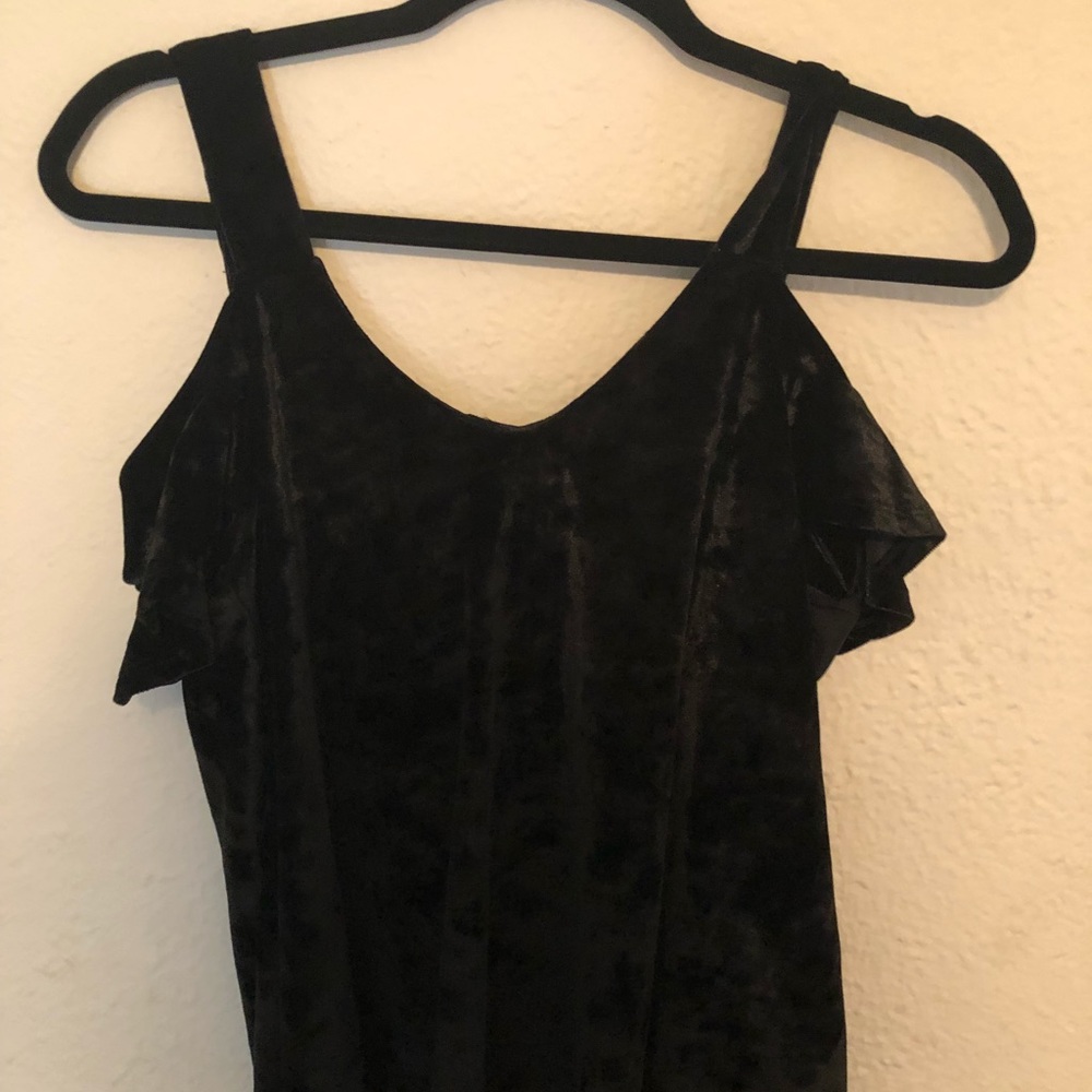 Velvet Off-Shoulder Top